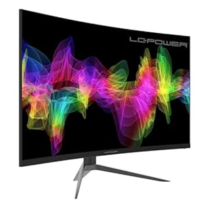 LC-POWER 27 Zoll Curved Gaming Monitor, QHD (2560 * 1440P) 2K 144HZ 1800R 99% sRGB Professional Color Gamut Computer Monitor, 1ms with FreeSync, Low Blue Light, VESA Mountable(HDMI,DP)-Black