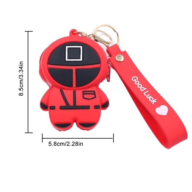Image of AUGEN Cute Pop It Coin Purse Pouch Keychain For Gifting With Key Ring Anti-Rust (Pack Of 1)