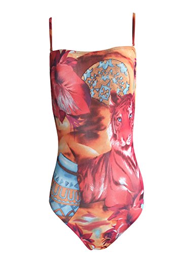 Solar Tan Thru Bandeau-Badeanzug 103282-52 rot, Gr. 38 B-Cup