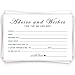 Advice and Wishes Cards for the New Couples Mr and Mrs, Bride and Groom, Newlyweds, Perfect 50 Pcs Wedding Advice Cards for the Wedding Reception Decorations/Bridal Shower Party