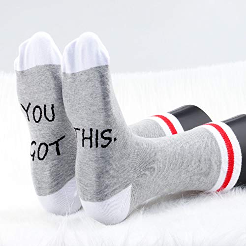 MBMSO 2 Pairs You Got This Gifts Socks Inspirational Socks Encouragement Gifts Motivational Gifts3
