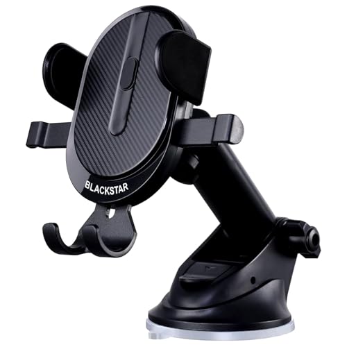 Image of Blackstar A1-MAX Adjustable Rotation-Enabled Car Mobile Phone Holder for Car Dashboard /Windshield - Compatible with All Mobiles