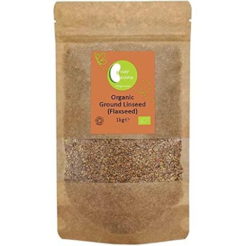 Organic Ground Linseed (Milled Flaxseed) - Certified Organic- by Busy Beans Organic (1kg) Cover