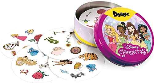 Zygomatic Dobble Disney Princess, Action- und Reflexions-Kartenspiel, ab 4 Jahren, für 2 bis 8 Spieler, 15 Minuten pro Spiel, Spanisch – Ansicht 5