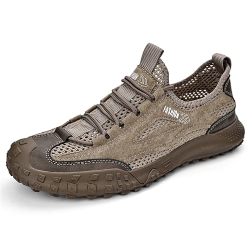 Men's Slip on Walking Shoes Lightweight Breathable Non Slip Casual Hiking Shoes Fashion Sneakers for Men