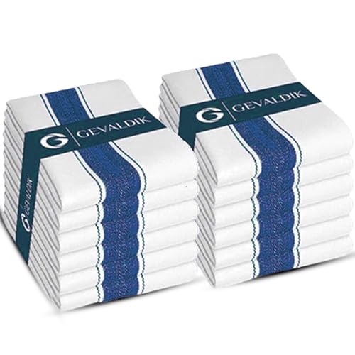 Blue Tea Towels – Pack of 12 | 100% Cotton Kitchen Dish Towels | Ultra Absorbent, Lint-Free, Machine Washable | Reusable Cleaning & Drying Cloths for Home or Commercial Use - Cosy Home Interiors Blue Tea Towels – Pack of 12 | 100% Cotton Kitchen Dish Towels | Ultra Absorbent, Lint-Free, Machine Washable | Reusable Cleaning & Drying Cloths for Home or Commercial Use