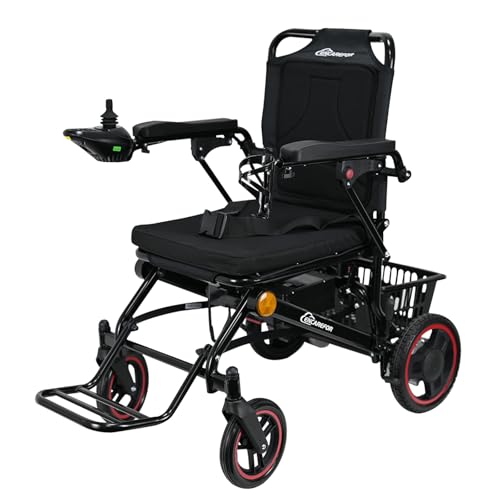 ENCAREFOR Electric Wheelchair for Adults, 500W Motor All-Terrain Foldable Power Motorized...