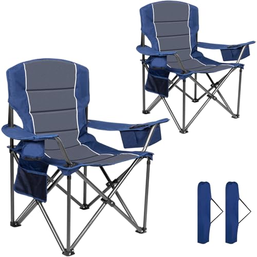 Oversized Padded High Back Camping Chairs2 Pcs Hea Review
