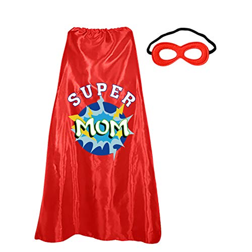 D.Q.Z Superhero Cape and Mask for Adults, Mother's Day Gifts for Mom Women Birthday Family Day Party...