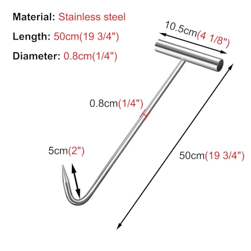 Gancho para pozos de acero inoxidable de 38 cm de alta resistencia 5