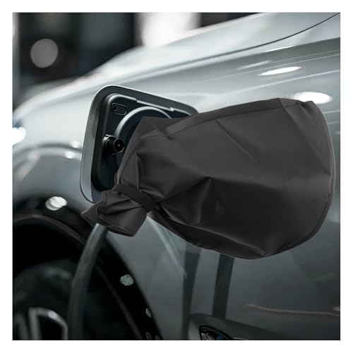 Junecarp Waterproof Outdoor EV Charger Cover,Upgraded EV Charger Port Cover with Dual Magnet Strip & Oxford Cloth,Foldable EVs Chargers Rain Covers for Rain/Snow/All-Weather Protection