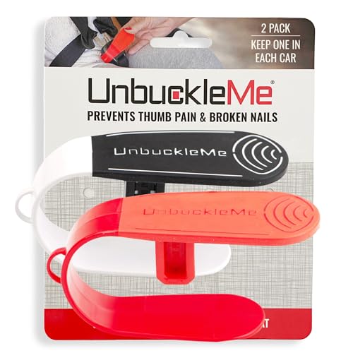 Image of UnbuckleMe Car Seat Buckle Release Tool - Red & Black 2 Pack - Buy one for Each Car or Give One to a Friend