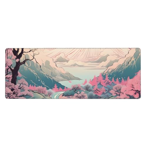 Tapis de souris Fuji 80 x 30 cm pour éviter les glissements