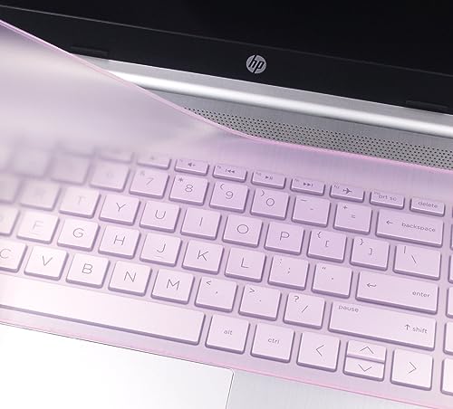Protector de Teclado Universal de Silicona Rosa 15-17.3" miniatura 1