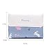 AOVINBID Small Womens Wallet, Cute Bunny Trifold Fashion Girls Wallet Slim Kawaii Wallet for Teens, Ladies Wallets with Cash Pocket Card Holder ID Window (Blue)