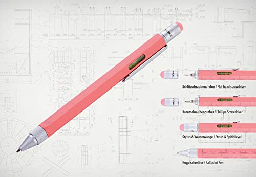 TROIKA Multitasking - Penna a sfera con righello