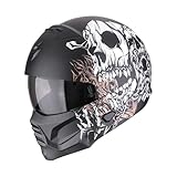 casco scorpion exo 1000 precio Kwikfit Scorpion Exo-Combat II Genesis Negro Mate-Blanco-Oro M