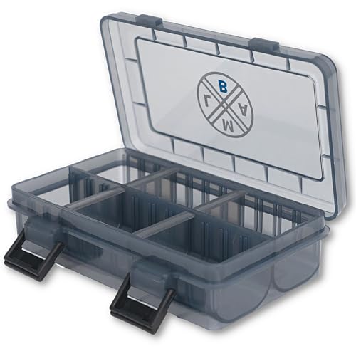 LMAB Angelbox Tackle Box Standard, 3 Größen, Köderbox Angeln, Tacklebox, Angelboxen für Zubehör, Kleinteilebox Angeln, Aufbewahrungsbox Angeln (XS - 15,5 x 10 x 4 cm)
