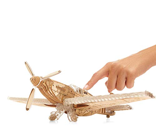 Veter Models Model Airplane Kit Speedfighter – Premium Quality Model Planes For Adults And Kids – Durable Plywood And Plastic Construction – Open Door Engine Running– Moving Propeller And Flaps #TOP4