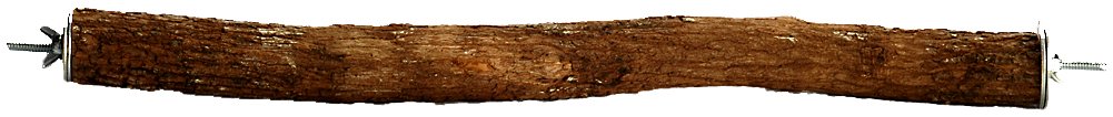 Polly's Full Length Hardwood Bird Perch, 16-Inch, Natural Brown