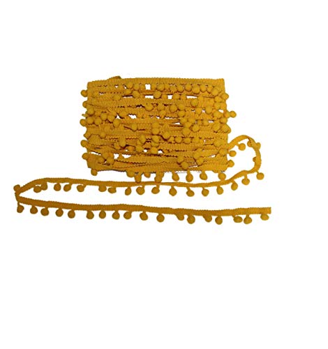 Yalulu II-018 20Yards Mini Pom Pom Trim Ball Fringe Ribbon Diy Sewing Accessory Lace Trim cover