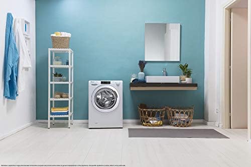 Candy Smart Pro CSOW4963TWCE, Freestanding Washer Dryer, 9Kg Wash + 6Kg Dry, 1400 RPM, WIFI enabled, White with Chrome door