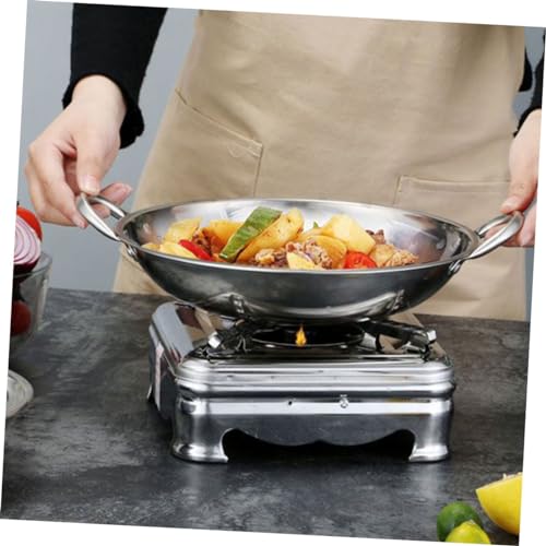 Wok de acero inoxidable Mobestech para cocina y hogar miniatura 6
