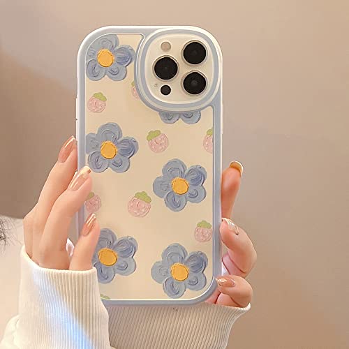AULYTE Fashion Art Blue Flower Strawberry Cute Phone Case For iPhone 14 13 Pro Max 11 12 Mini X XR 7 8 Plus XS Silicone Soft Back,T2,For iPhone 8 7 AULYTE Fashion Art Blue Flower Strawberry Cute Phone Case For iPhone 14 13 Pro Max 11 12 Mini X XR 7 8 Plus XS Silicone Soft Back,T2,For iPhone 8 7