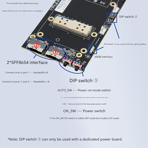 Connexion PCIe X16 directe pour fond de panier serveur SXM2 - 6