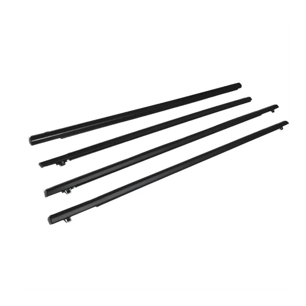 Mltlkppvng One Color Car Seal Strip 4Pcs Car Outer Window Rubber Weatherstrip Waterproof Pressure Strip Sealing Belt Moulding Trim For Honda For Fit Jazz Gen3 2015-2019