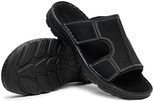 Image of JOUSEN Men's Sandals Outdoor Open Toe Water Beach Sandal Leather Sport Sandal