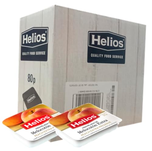 Mermelada Monodosis Sabor Melocotón Helios (80x25g) - Hostelería - Corazón Extremeño