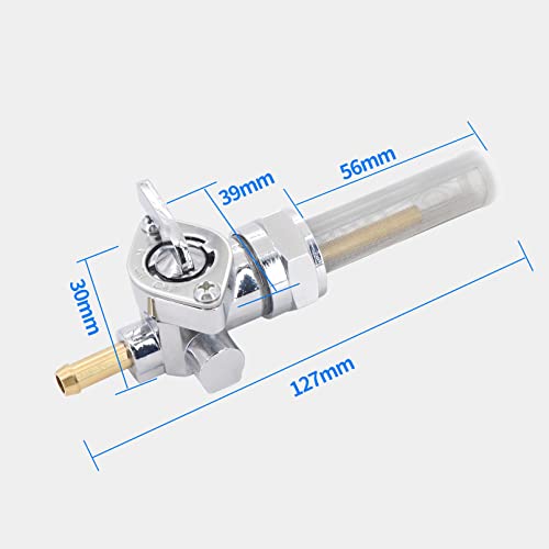 Kipa Gas Fuel Petcock Tank Shut Off Valve Switch For Heritage Softail Springe Electra Glide Fatboy Dyna Tour Glide Sportster 883 1200 13/16" Threads Nut #TOP5