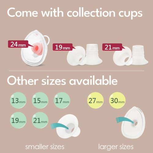 Image of Nenesupply 24mm Silicone Flanges Breastshields for Handsfree Wearable Collection Cups Work with Nenesupply Handsfree Wearable Collection Cups Only. Made of Food Grade Silicone. Gentle on Delicate Skin