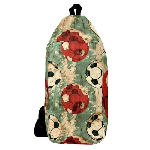 Sac à dos bandoulière Grunge multicolore 16x36cm pour sport et voyage