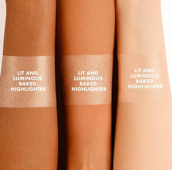 ICONIC LONDON Lit and Luminous Baked Highlighter | Powder Highlighter for a Radiant Glow, Cruelty-Free, Vegan Makeup, 0.56 oz - Image 3