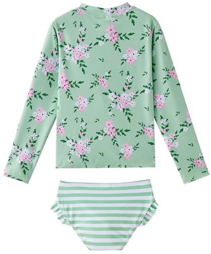 Image of Toddler Girls Swimsuit Rash Guard Sets 2-Piece Bathing Suits UPF 50+ Summer Kids Swimwear 2-7T