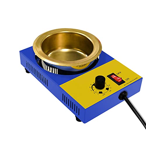 YBaoTuu Four à Souder, Acier Inoxydable Four De Fusion du Plomb, Pot en étain en Titane, Régulation De La Température en Continu, Dessoudage De Circuits Imprimés-300W