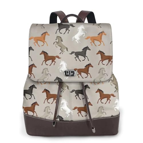 Sac à dos cheval en cuir véritable pour femme au design chic et durable