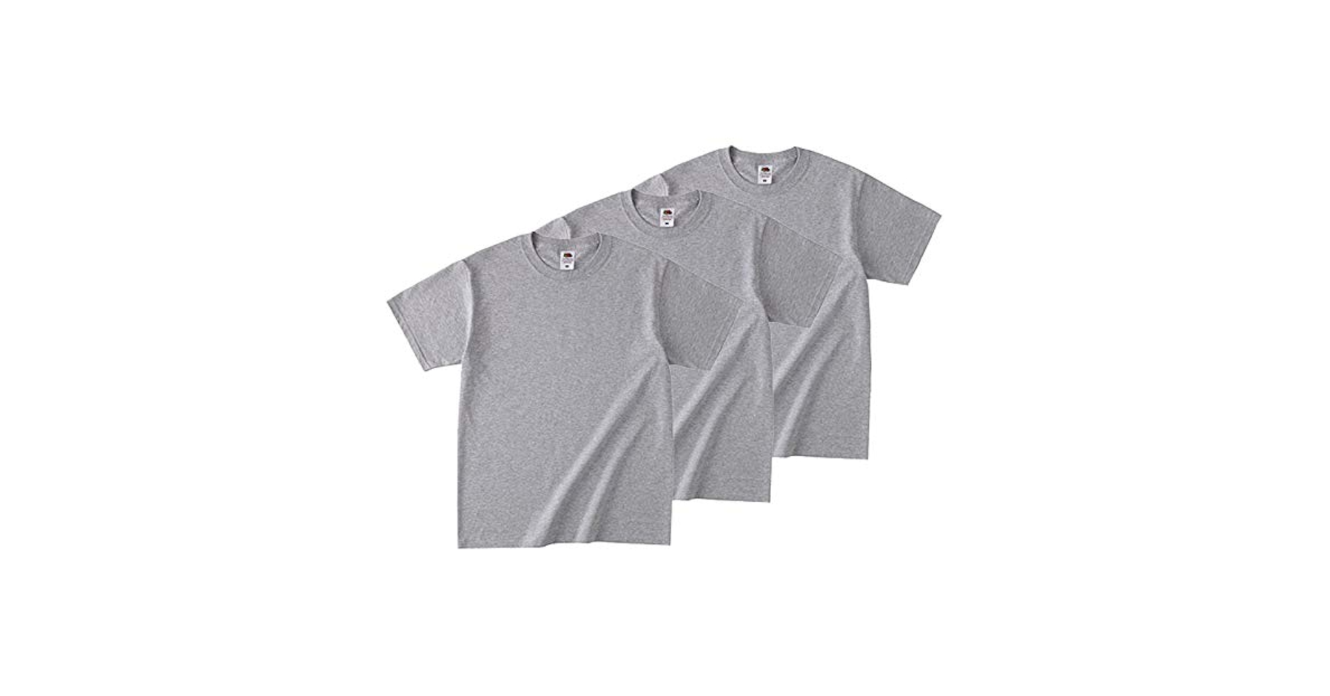 3点フルーツオブザルームBMI デカロゴ Tシャツグレー灰色2XL古着 Amazon | FRUIT OF THE LOOM 日本人向け仕様 T-shirt 3pc SET