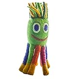 Le Sharma Eco- Octopus – Handmade 100% Natural Boiled Wool Pet Toys – Eco- Friendly Dog Toys - Organic Dog Toys- Design in USA (Large Size:11 Inches), Green Color