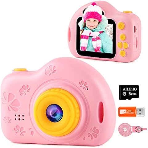 AILEHO Kids Camera for Girls Birthday Holiday Children Digital Video Camera Cover