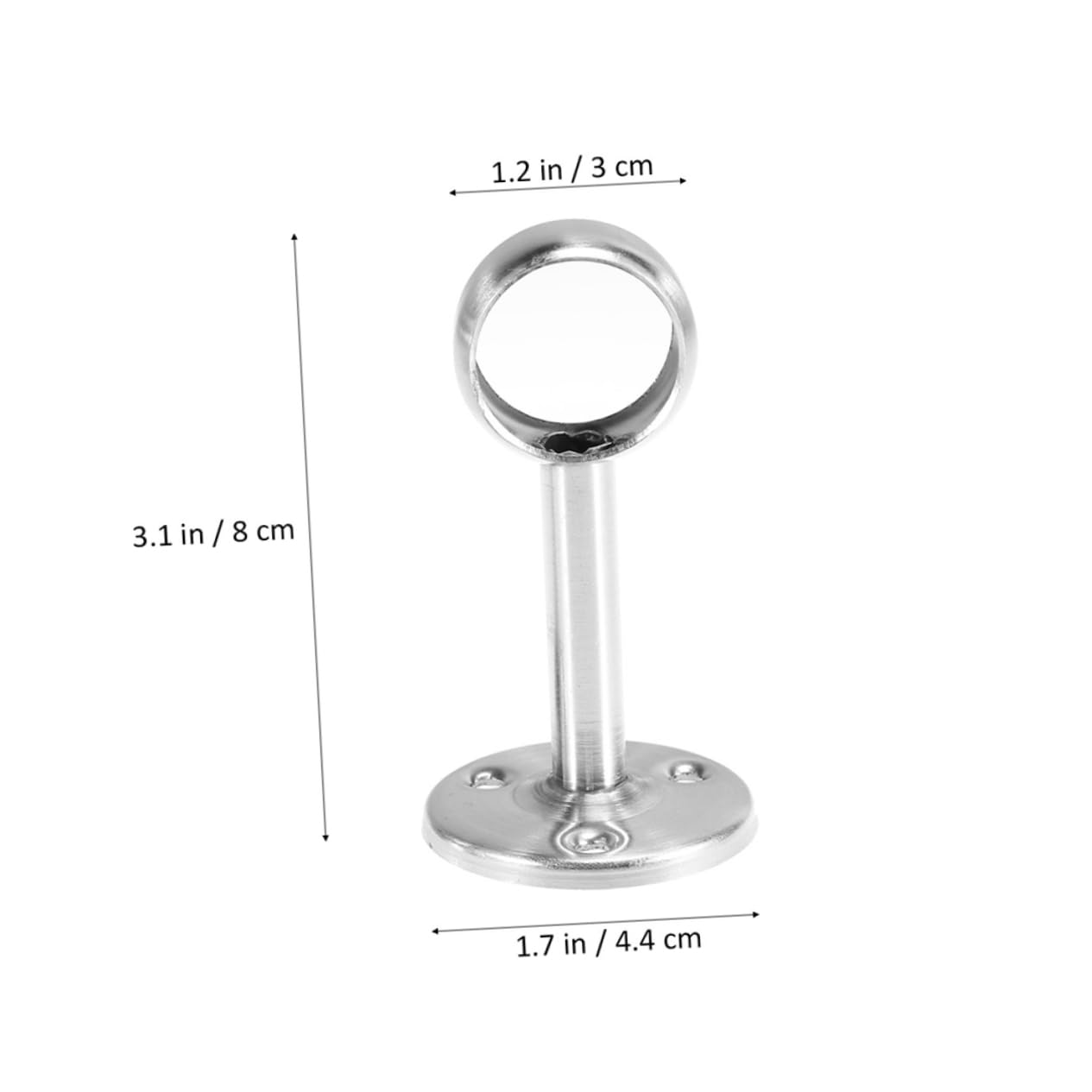 STOBAZA Heavy Duty Closet Rod End Supports Flange Adjustable Closet Rod Bracket For Clothes Hanging Easy Installation Wardrobe Hardware For Clothing Storage
