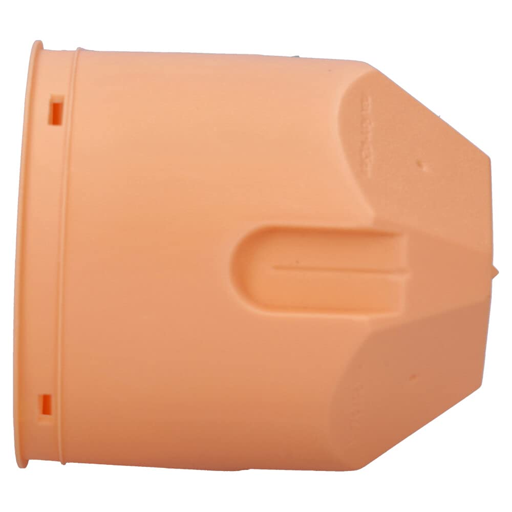Voxura Hohlwand-Elektronikdose Gerätedose Schalterdose Tunnel 2 Kammer Dose winddicht 2x Ø 68mm Einbautiefe 75mm tief HW inkl. Trennwand und Abdeckung orange 21 Stück