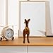 Wiywef Cute Simulation Deer Mini Deer Easter Decorations for Home Cute Plush Lying Deer Figurines for Interior Kawaii Room Decor