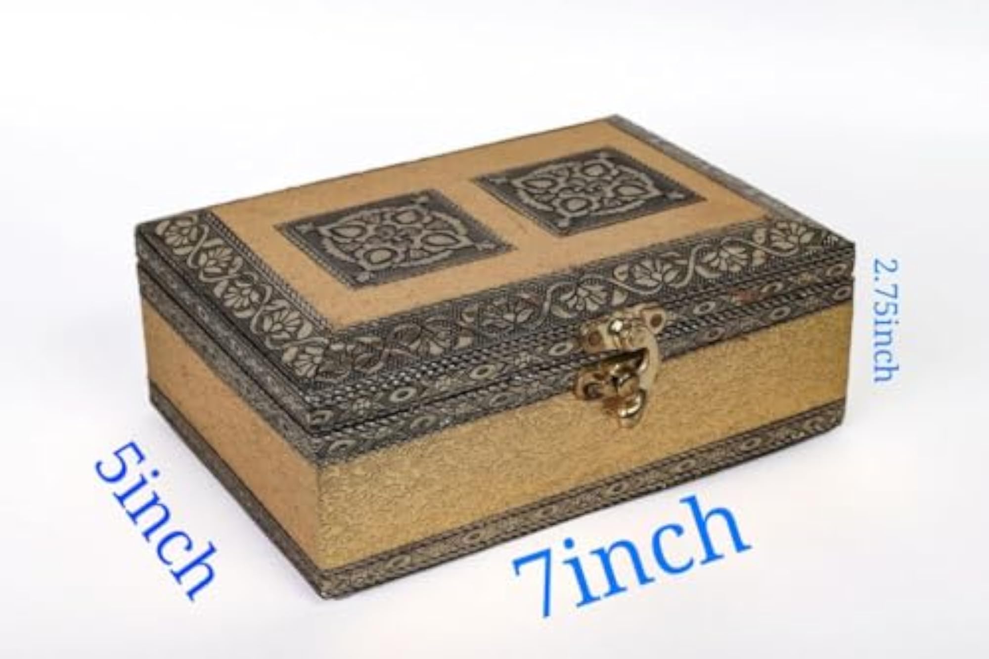 Handicraft Gold Jewellery Box for Women