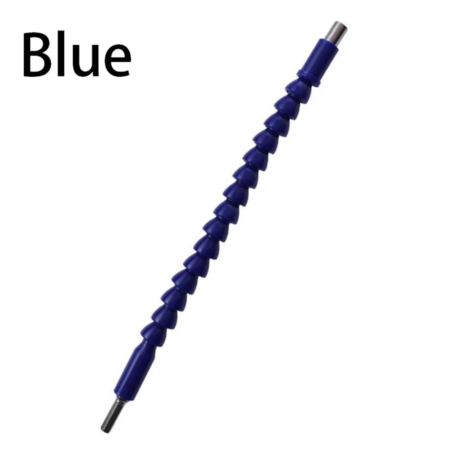 Flexible Bohrer-Verlängerung, Bohrer mit flexibler Welle, magnetischer Schraubendreher, erweiterter Bithalter, 1 Stück, 295 mm, for Befestigen eines elektronischen Bohrers, 1/4 Zoll Sechskantschaft(Bl