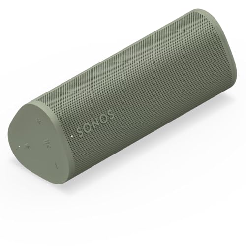 Image of Sonos Roam 2 - Lightweight Portable Waterpoof Speaker with Bluetooth, WiFi, 10 Hour Battery Life and Voice Control for Home and Outdoor Use - Olive Green