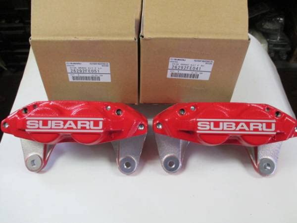 スバル純正　赤キャリパー　BRZ.BP.GDB等　フロントのみ スバル純正 赤キャリパー BRZ.BP.GDB等 フロントのみ スバル純正