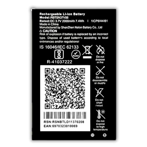 Image of Original BL-5C 2000mAh Battery AC-20F Compatible with JIO Bharat B1 4G::KARBON K2::JIO PHONE2 4G::JIO PRIMA2 4G::JIO Bharat B2 4G